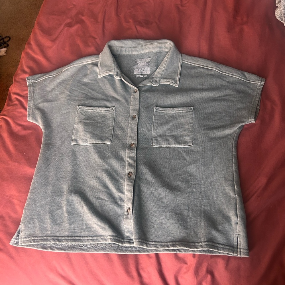 C&C California Light Blue Button Down Shirt